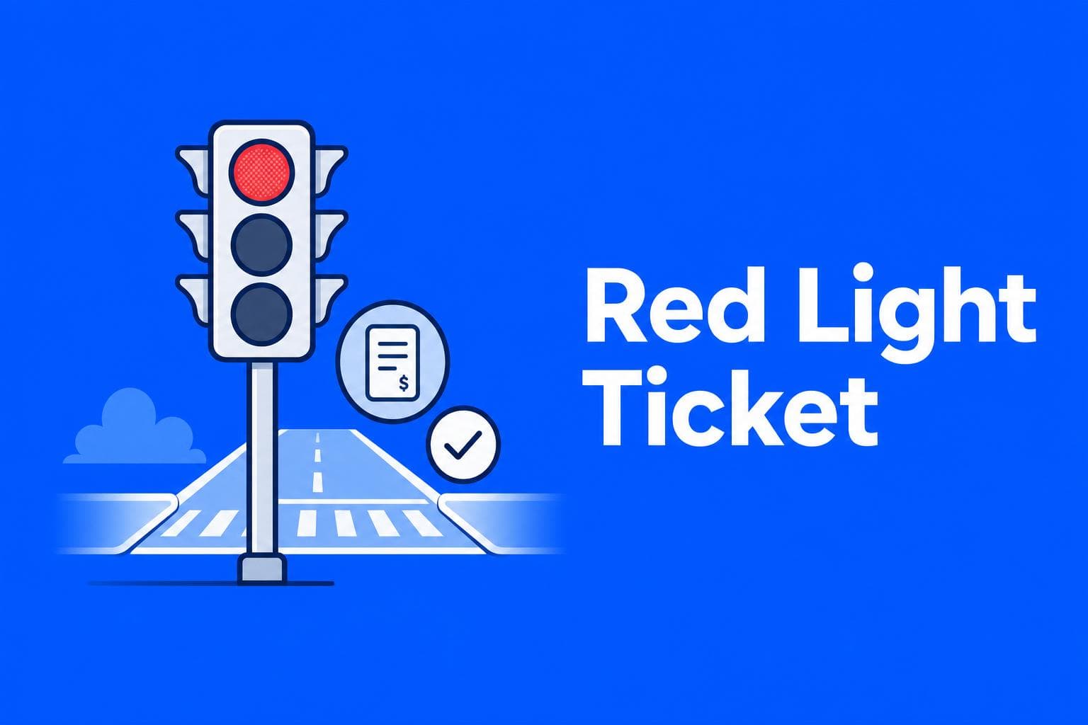 How to Fight a Red Light Ticket in California infographic illustration