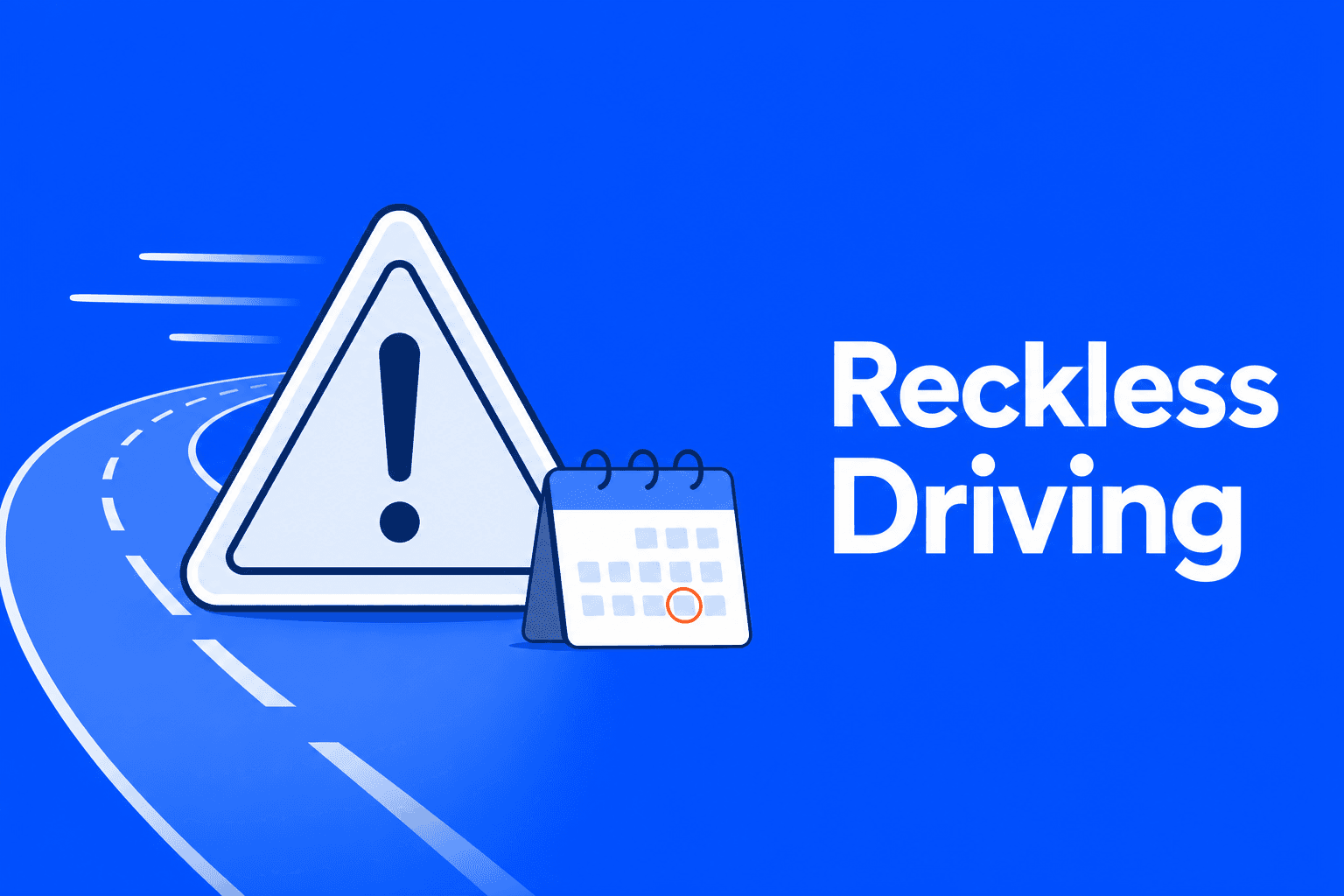 Reckless Driving in California: Penalties, Fines & What to Do Next infographic illustration
