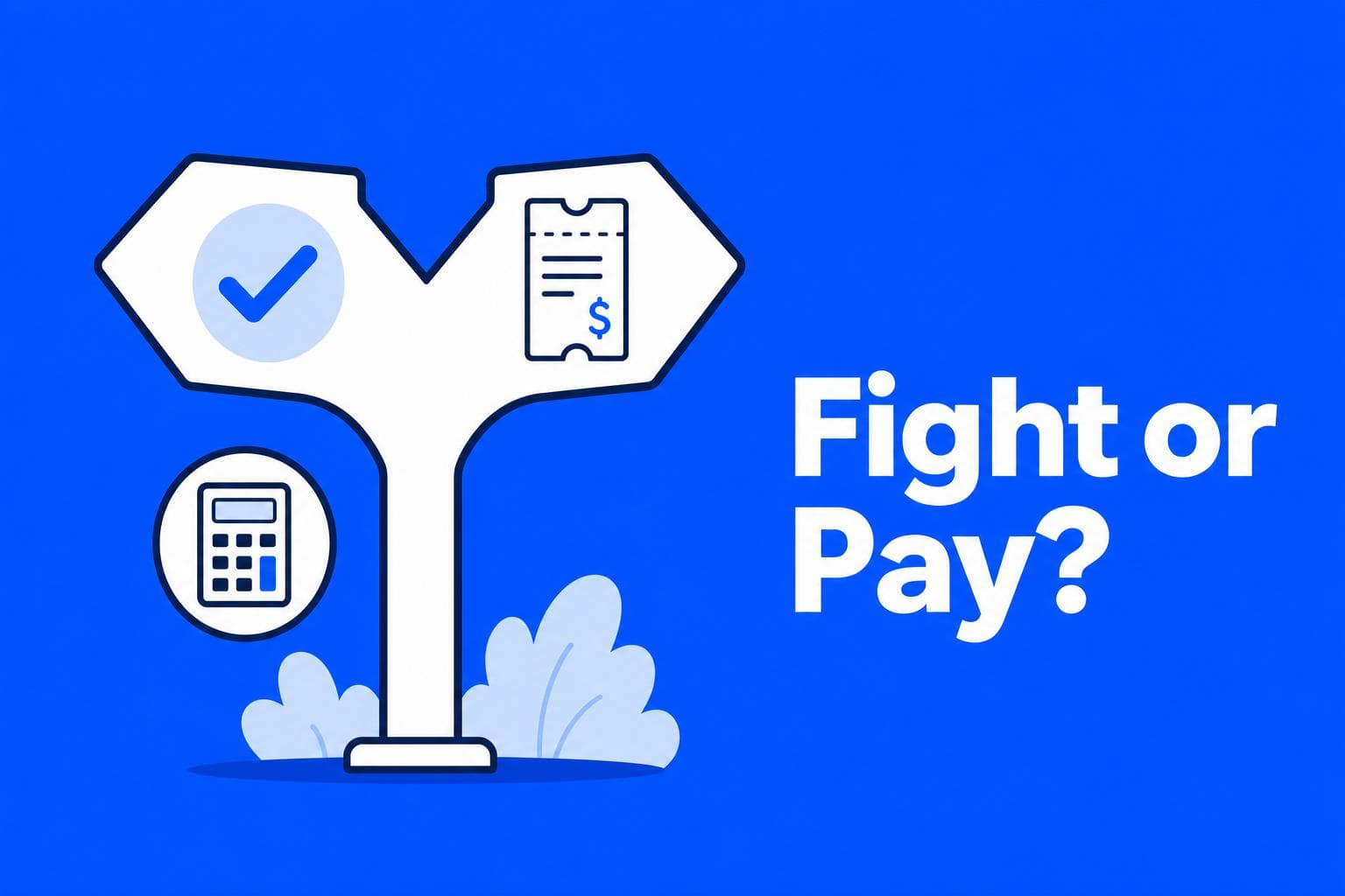 How to Fight a Traffic Ticket in California infographic illustration