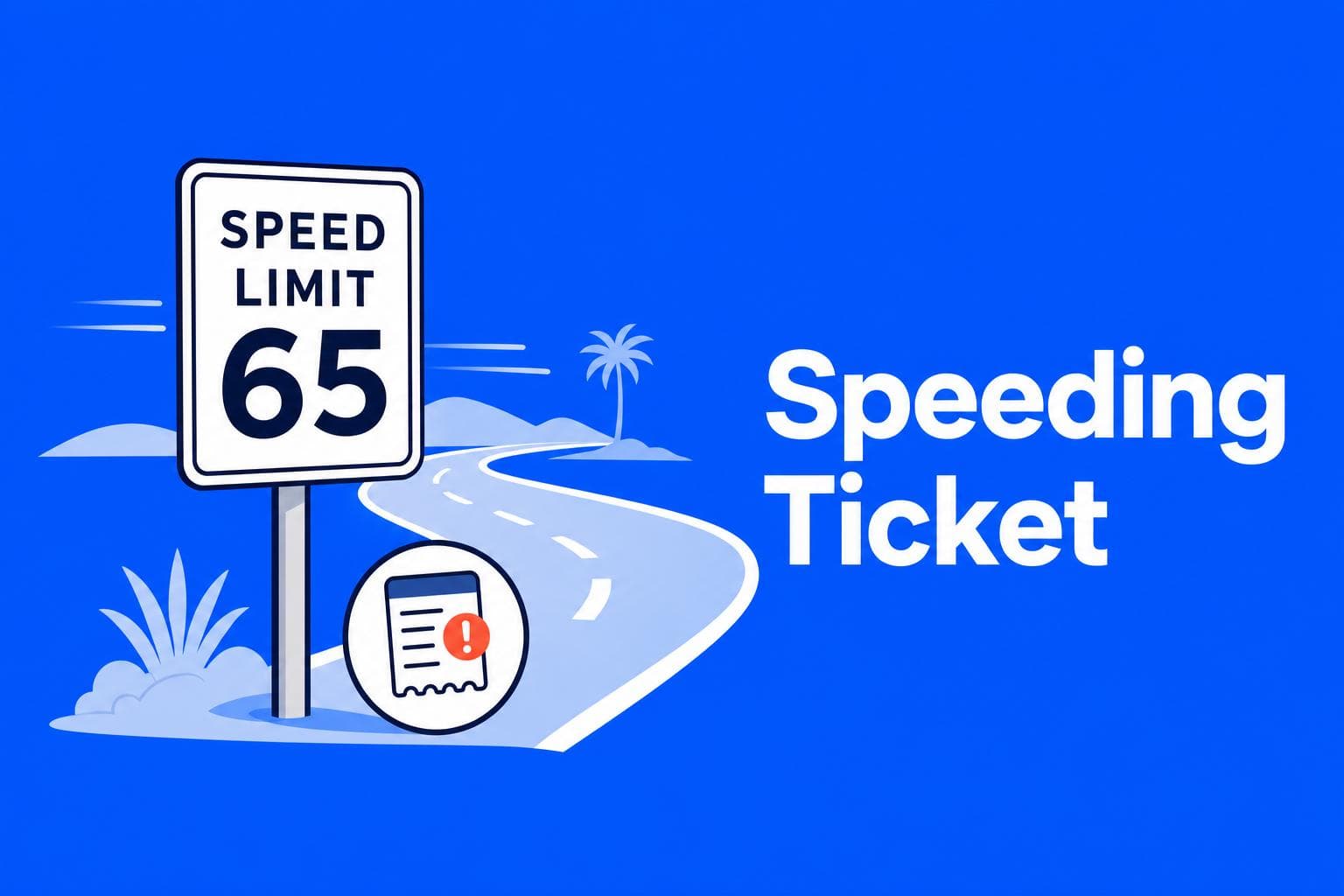 How to Fight a Speeding Ticket in California infographic illustration